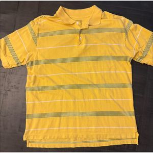 Men's Austin Clothing Co. Yellow Striped Polo - Sz L